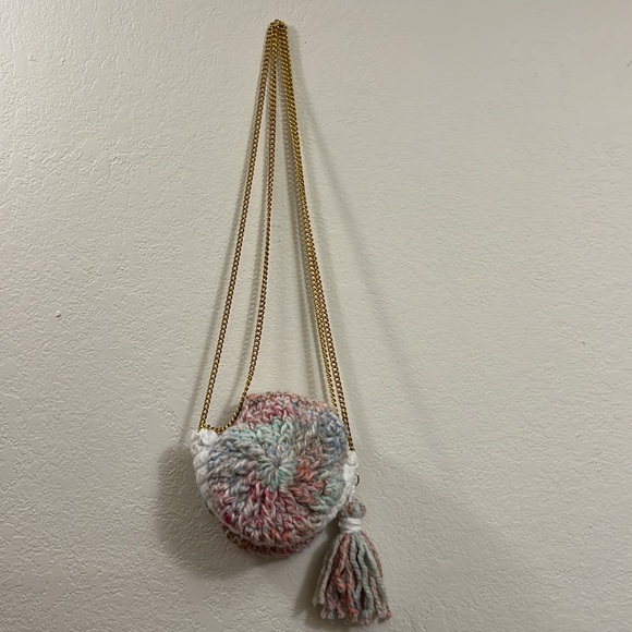 Hand-Made Crocheted Over The Shoulder Purse - Picture 3 of 3